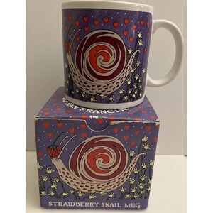 Taylor NG Vintage Snail Strawberry Coffee Mug Tea Cup New In Box Made In Japan